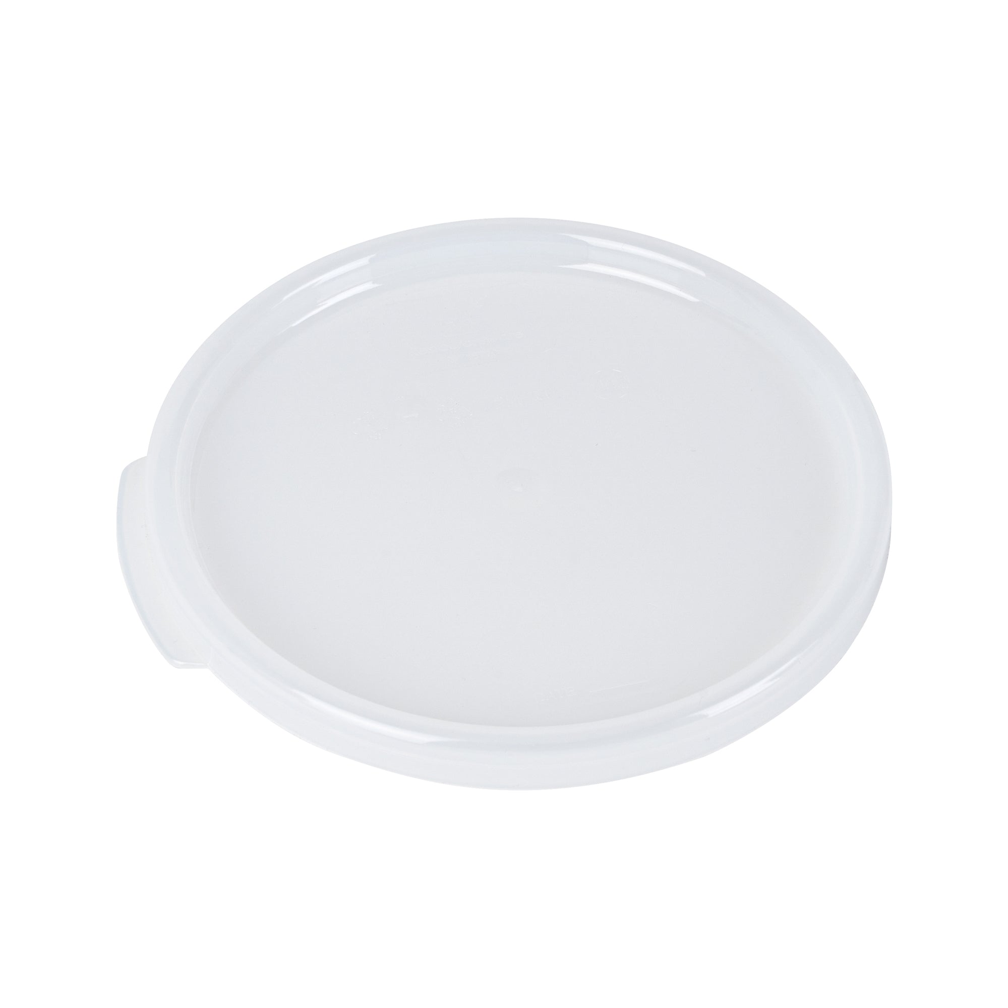Met Lux Round Translucent Plastic Food Storage Container Lid - Fits 2 and 4 qt - 10 count box