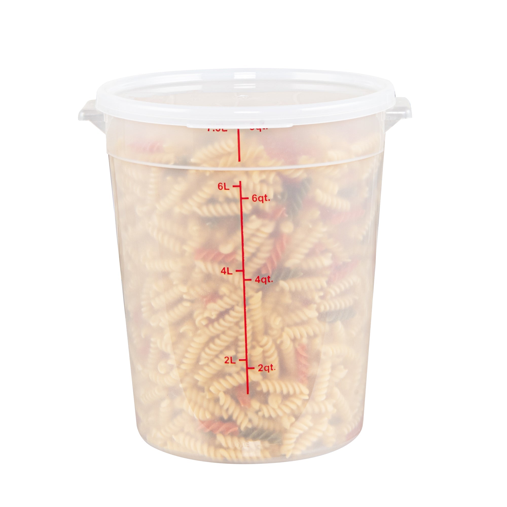 Met Lux Round Translucent Plastic Food Storage Container Lid - Fits 6 and 8 qt - 1 count box