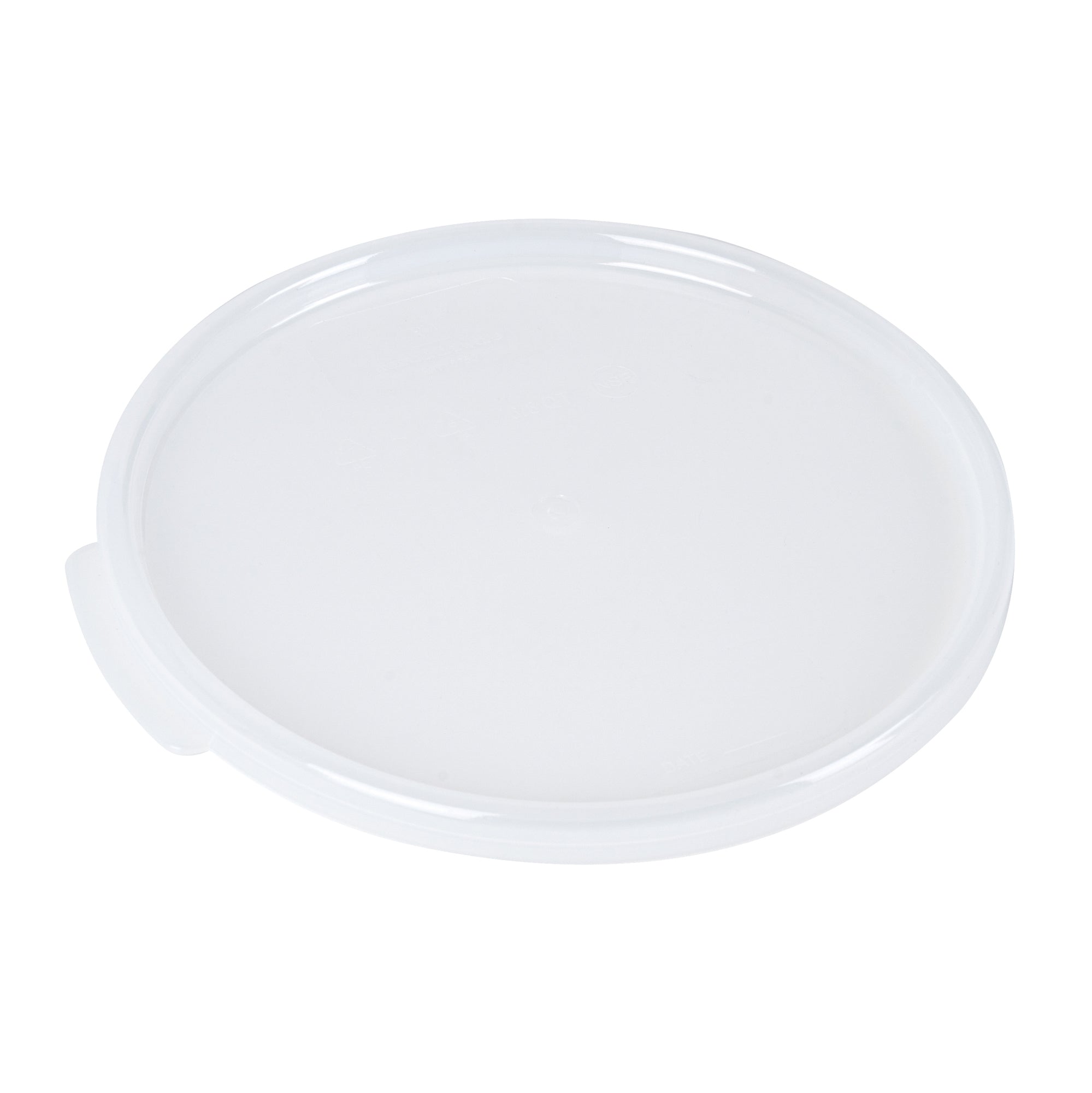 Met Lux Round Translucent Plastic Food Storage Container Lid - Fits 6 and 8 qt - 10 count box