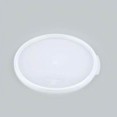 Met Lux Round Translucent Plastic Food Storage Container Lid - Fits 6 and 8 qt - 10 count box