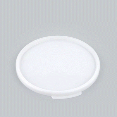 Met Lux Round White Plastic Food Storage Container Lid - Fits 6 and 8 qt - 1 count box