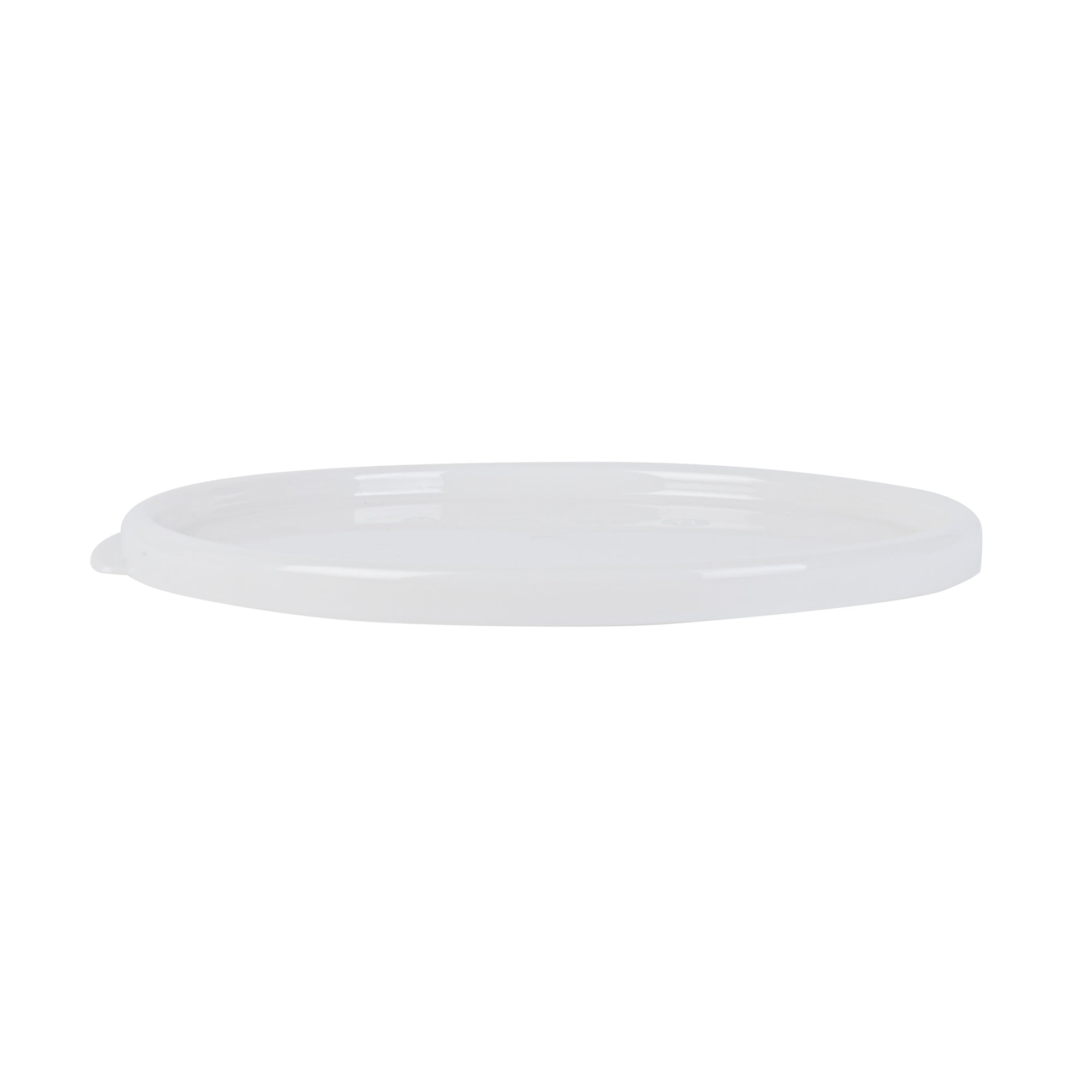 Met Lux Round White Plastic Food Storage Container Lid - Fits 6 and 8 qt - 10 count box