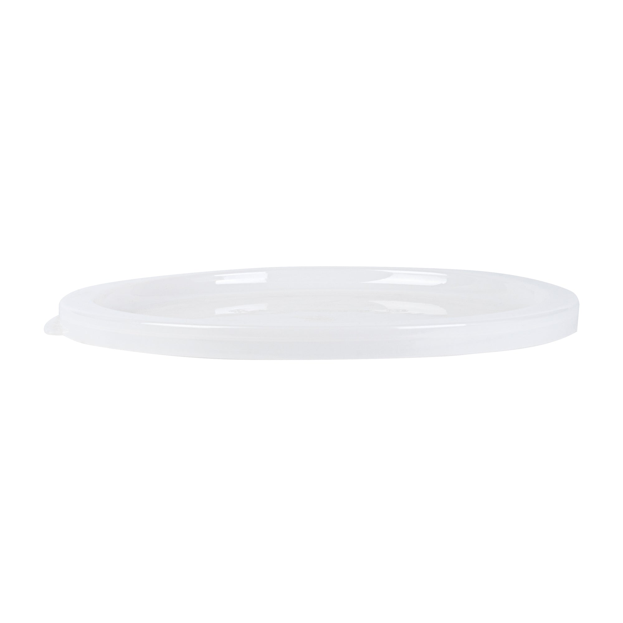 Met Lux Round Translucent Plastic Food Storage Container Lid - Fits 12, 18 and 22 qt - 10 count box