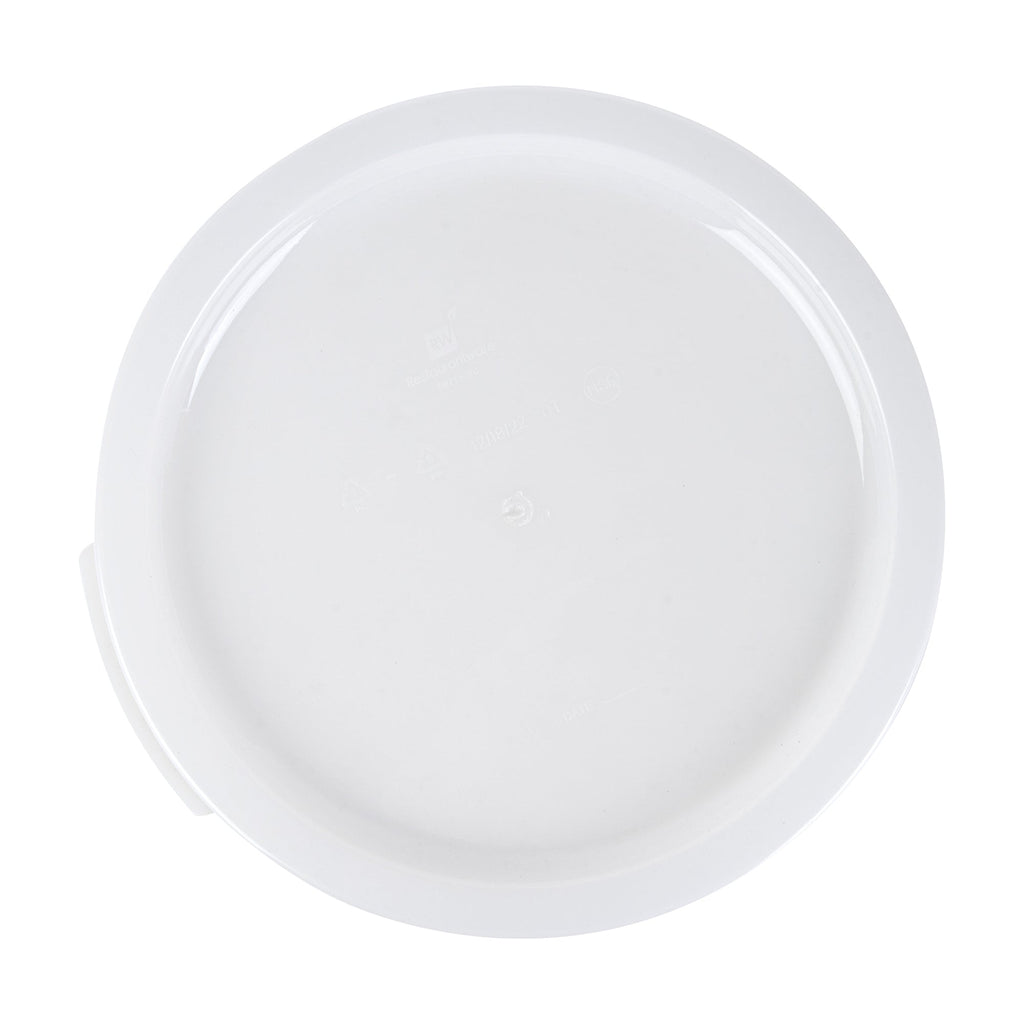 Met Lux Round Translucent Plastic Food Storage Container Lid - Fits 12, 18 and 22 qt - 10 count box