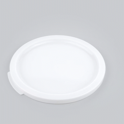 Met Lux Round White Plastic Food Storage Container Lid - Fits 12, 18 and 22 qt - 10 count box