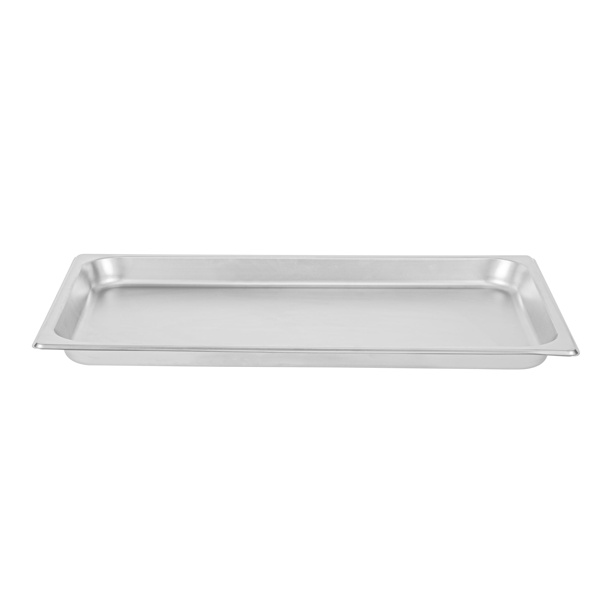 Kitchen Tek Stainless Steel Full Size Steam Table Pan - 1 1/4 Inch Deep, Anti Jam, 24 Gauge - 12 count box