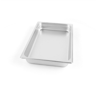 Kitchen Tek Stainless Steel Full Size Steam Table Pan - 2 1/2 Inch Deep, Anti Jam, 24 Gauge - 1 count box
