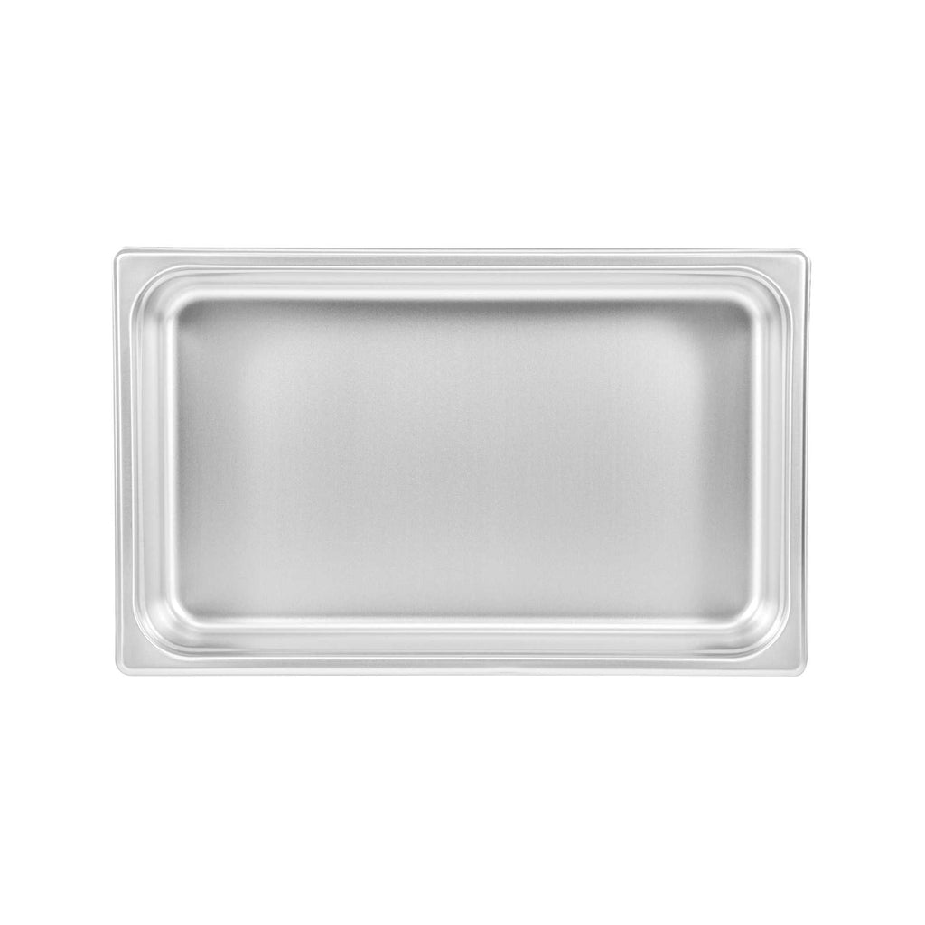Kitchen Tek Stainless Steel Full Size Steam Table Pan - 4 Inch Deep, Anti Jam, 24 Gauge - 1 count box