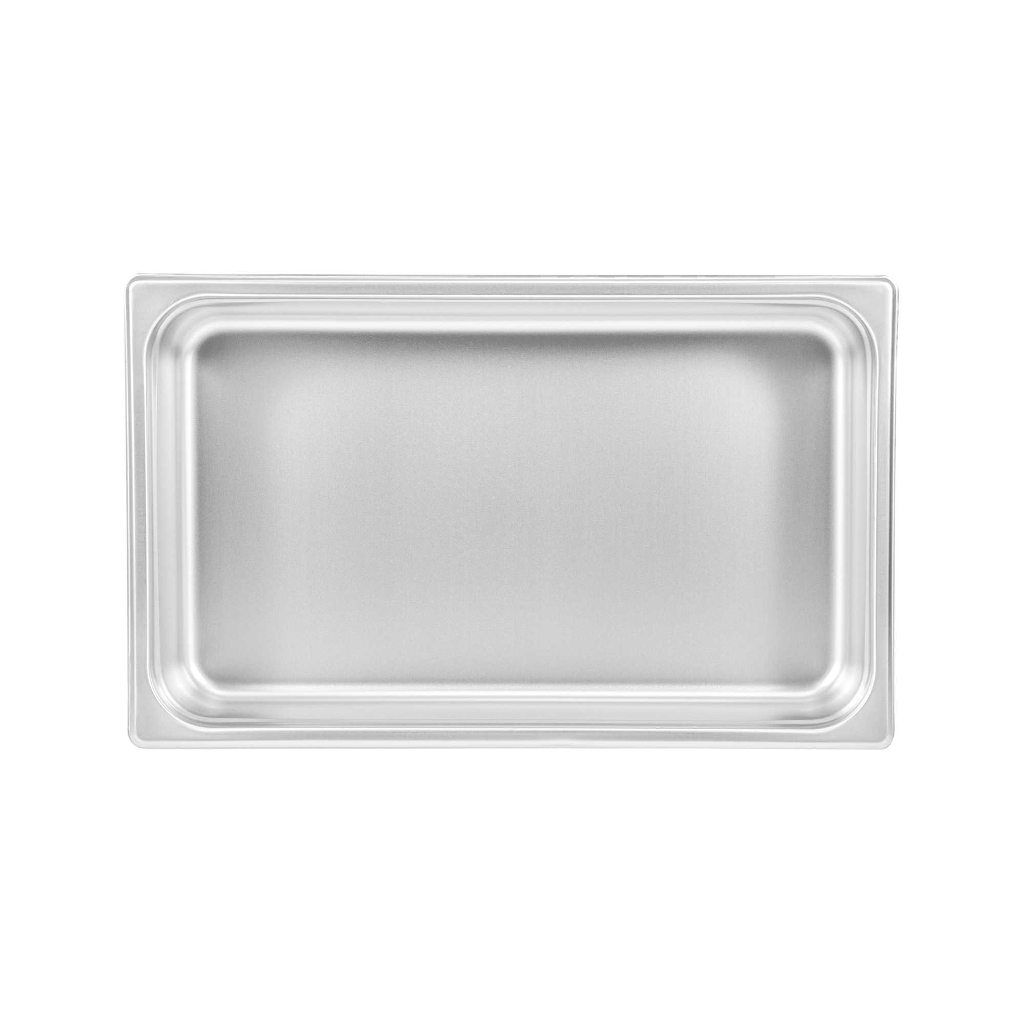 Kitchen Tek Stainless Steel Full Size Steam Table Pan - 4 Inch Deep, Anti Jam, 24 Gauge - 1 count box