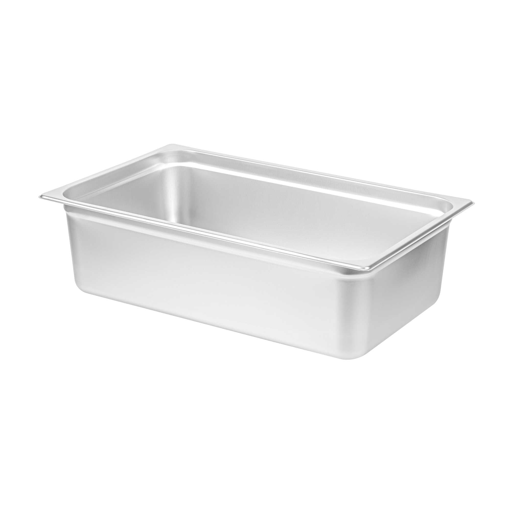 Kitchen Tek Stainless Steel Full Size Steam Table Pan - 6 Inch Deep, Anti Jam, 24 Gauge - 1 count box