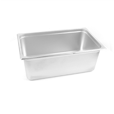 Kitchen Tek Stainless Steel Full Size Steam Table Pan - 8 Inch Deep, Anti Jam, 24 Gauge - 1 count box