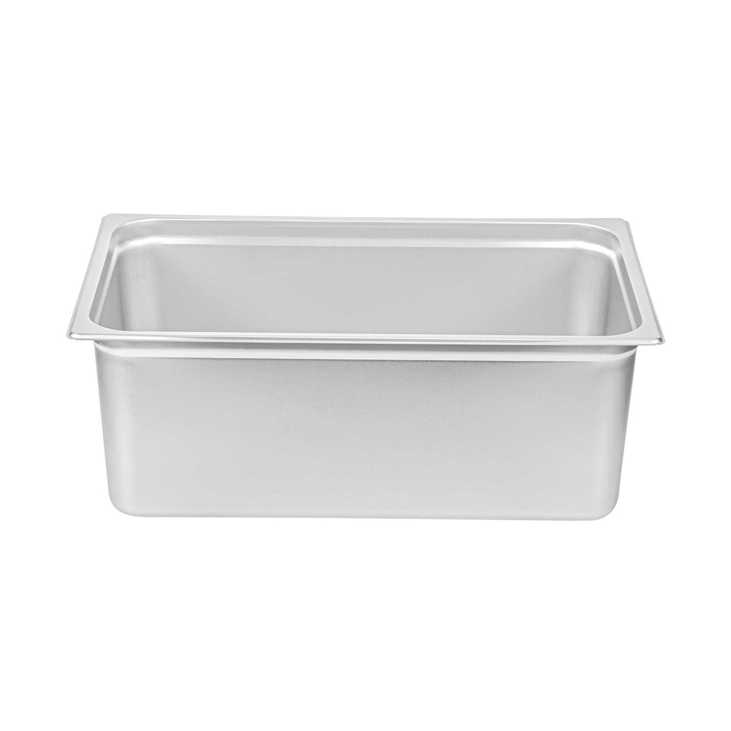 Kitchen Tek Stainless Steel Full Size Steam Table Pan - 8 Inch Deep, Anti Jam, 24 Gauge - 1 count box