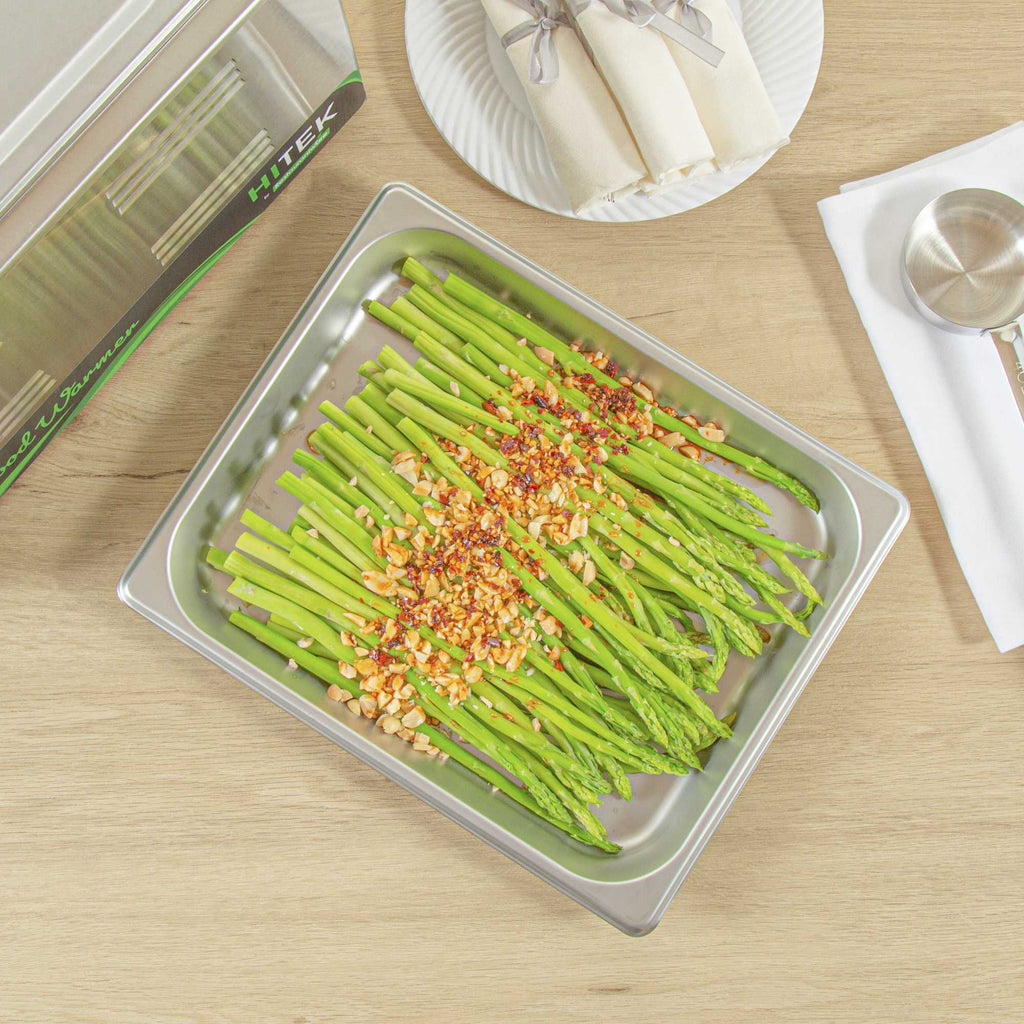 Kitchen Tek Stainless Steel 1/2 Size Steam Table Pan - 1 1/4 Inch Deep, Anti Jam, 24 Gauge - 1 count box