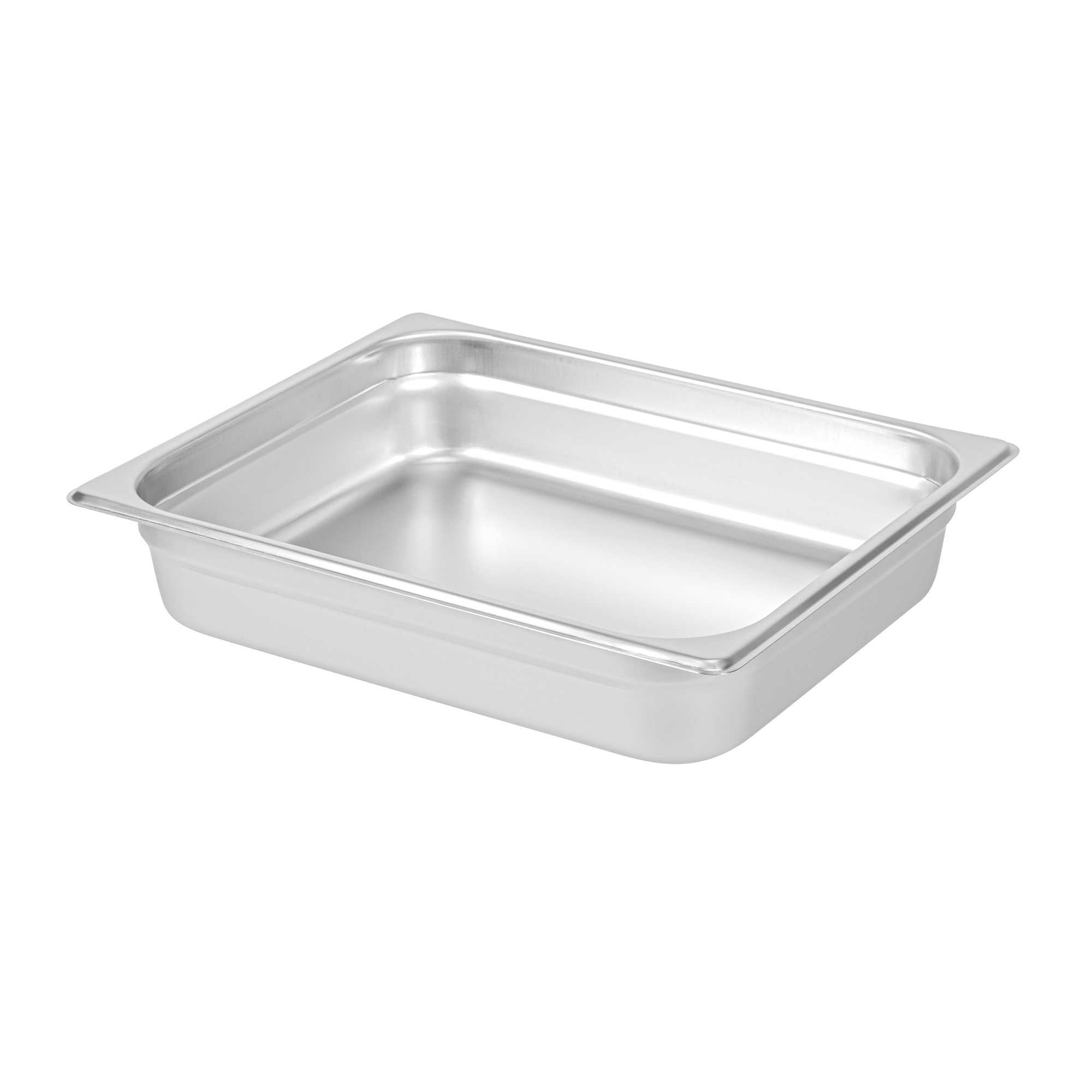 Kitchen Tek Stainless Steel 1/2 Size Steam Table Pan - 2 1/2 Inch Deep, Anti Jam, 24 Gauge - 1 count box