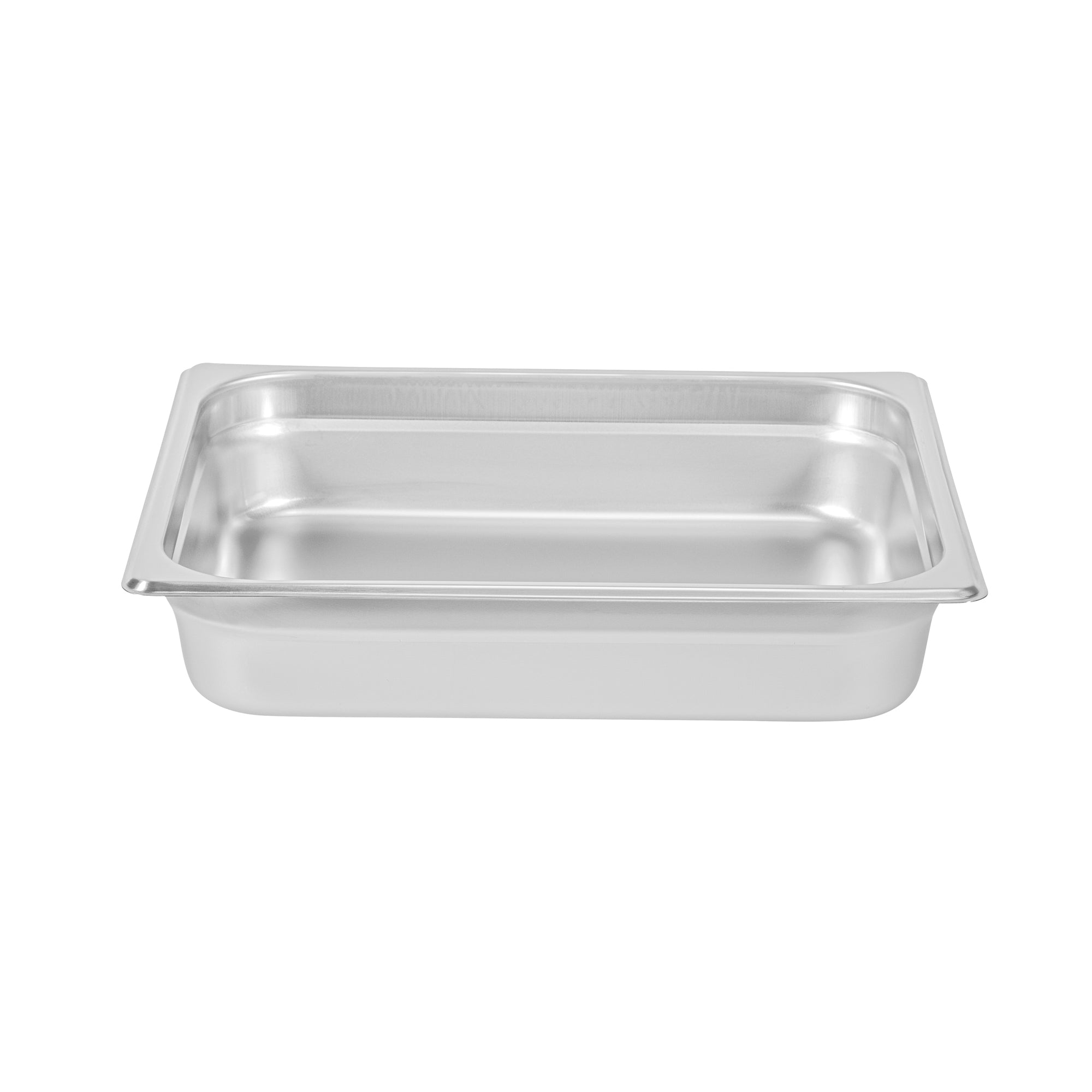 Kitchen Tek Stainless Steel 1/2 Size Steam Table Pan - 2 1/2 Inch Deep, Anti Jam, 24 Gauge - 12 count box