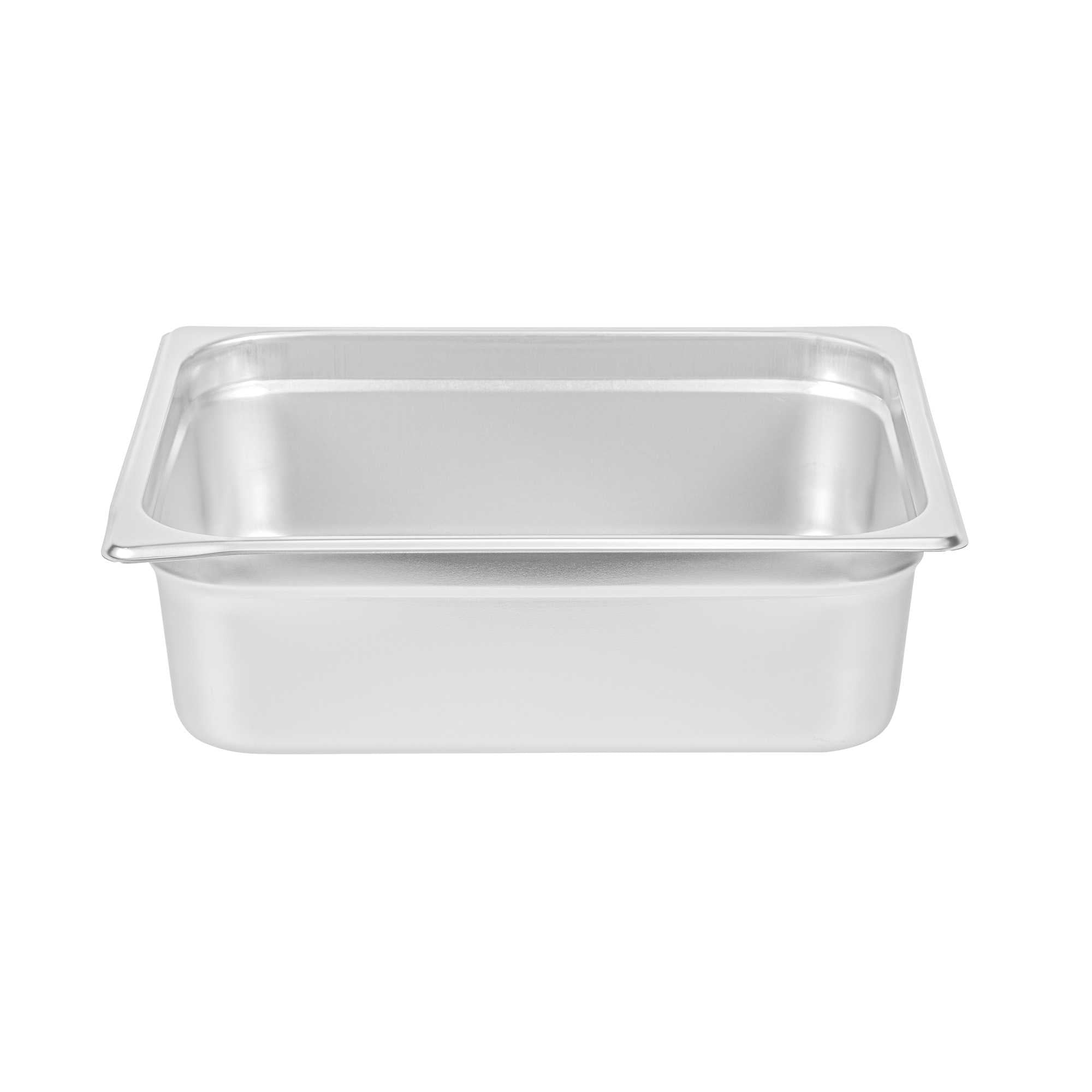 Kitchen Tek Stainless Steel 1/2 Size Steam Table Pan - 4 Inch Deep, Anti Jam, 24 Gauge - 1 count box