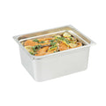 Kitchen Tek Stainless Steel 1/2 Size Steam Table Pan - 6 Inch Deep, Anti Jam, 24 Gauge - 1 count box