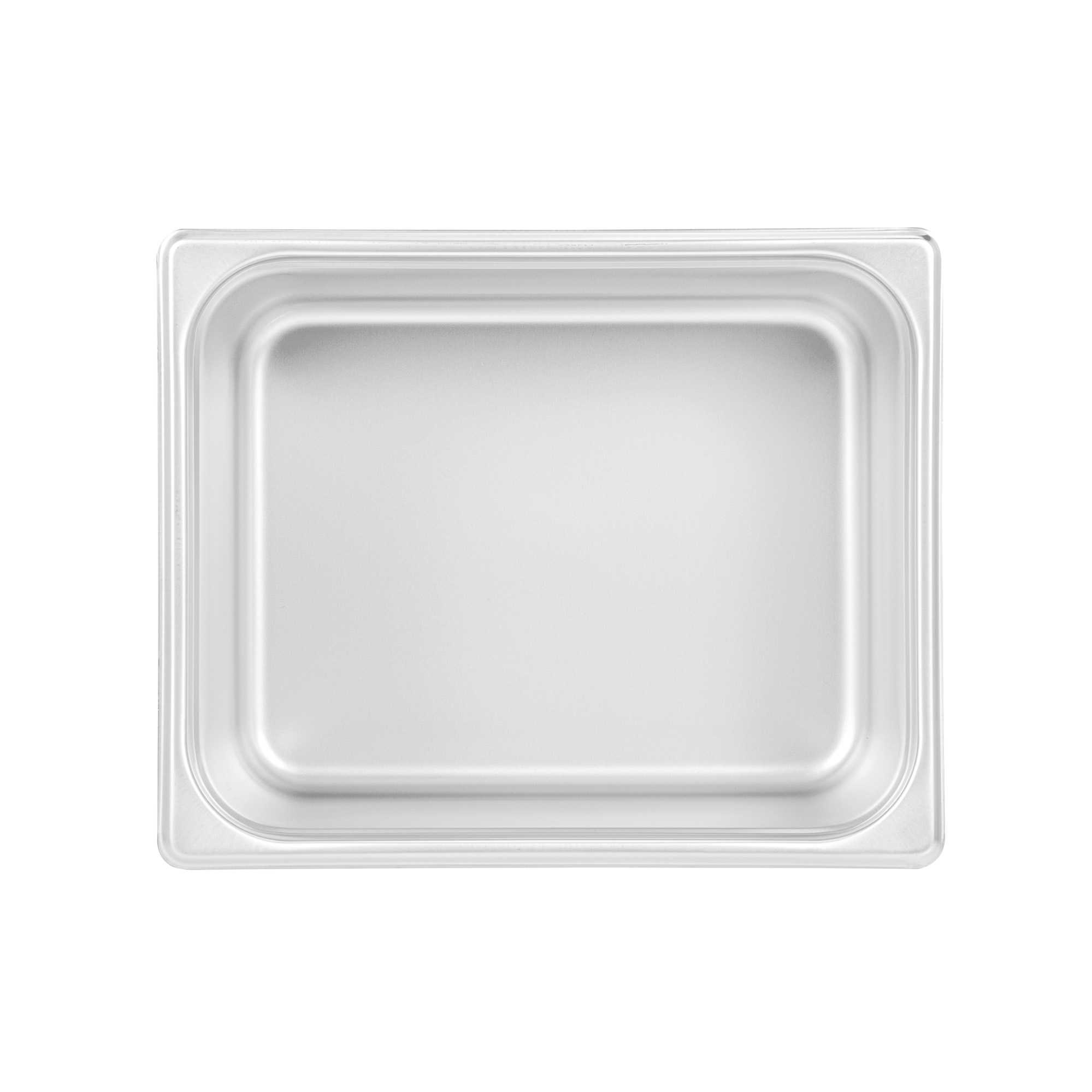Kitchen Tek Stainless Steel 1/2 Size Steam Table Pan - 6 Inch Deep, Anti Jam, 24 Gauge - 1 count box