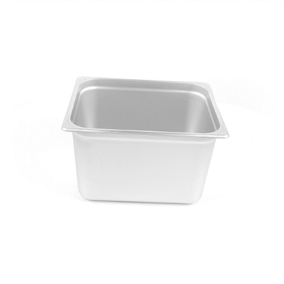 Kitchen Tek Stainless Steel 1/2 Size Steam Table Pan - 8 Inch Deep, Anti Jam, 24 Gauge - 1 count box