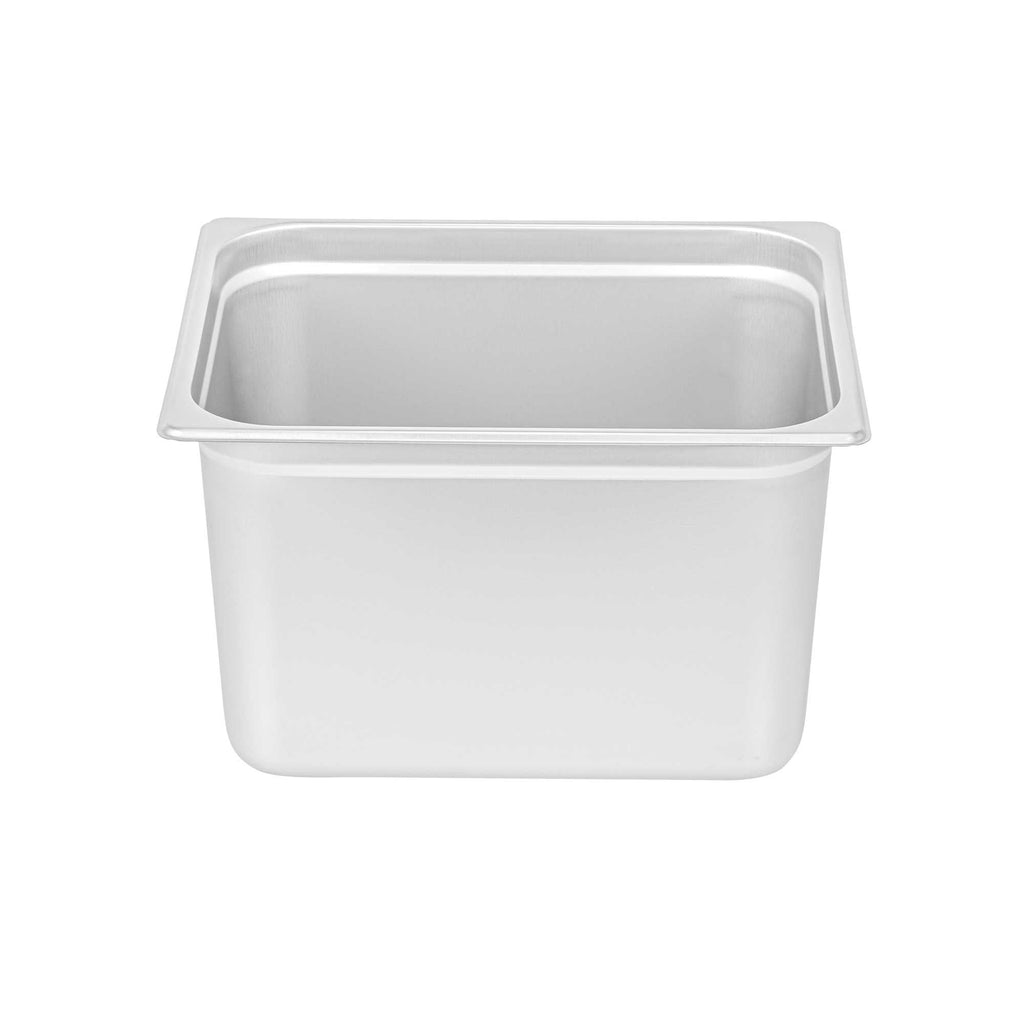 Kitchen Tek Stainless Steel 1/2 Size Steam Table Pan - 8 Inch Deep, Anti Jam, 24 Gauge - 1 count box