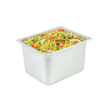 Kitchen Tek Stainless Steel 1/2 Size Steam Table Pan - 8 Inch Deep, Anti Jam, 24 Gauge - 6 count box