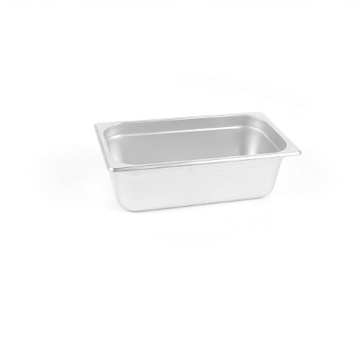 Kitchen Tek Stainless Steel 1/3 Size Steam Table Pan - 4 Inch Deep, Anti Jam, 24 Gauge - 1 count box