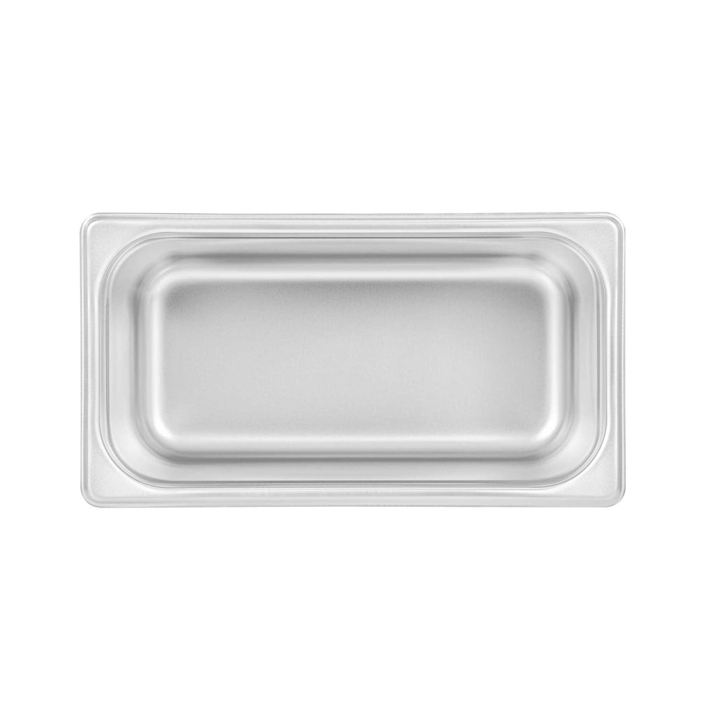 Kitchen Tek Stainless Steel 1/3 Size Steam Table Pan - 6 Inch Deep, Anti Jam, 24 Gauge - 1 count box