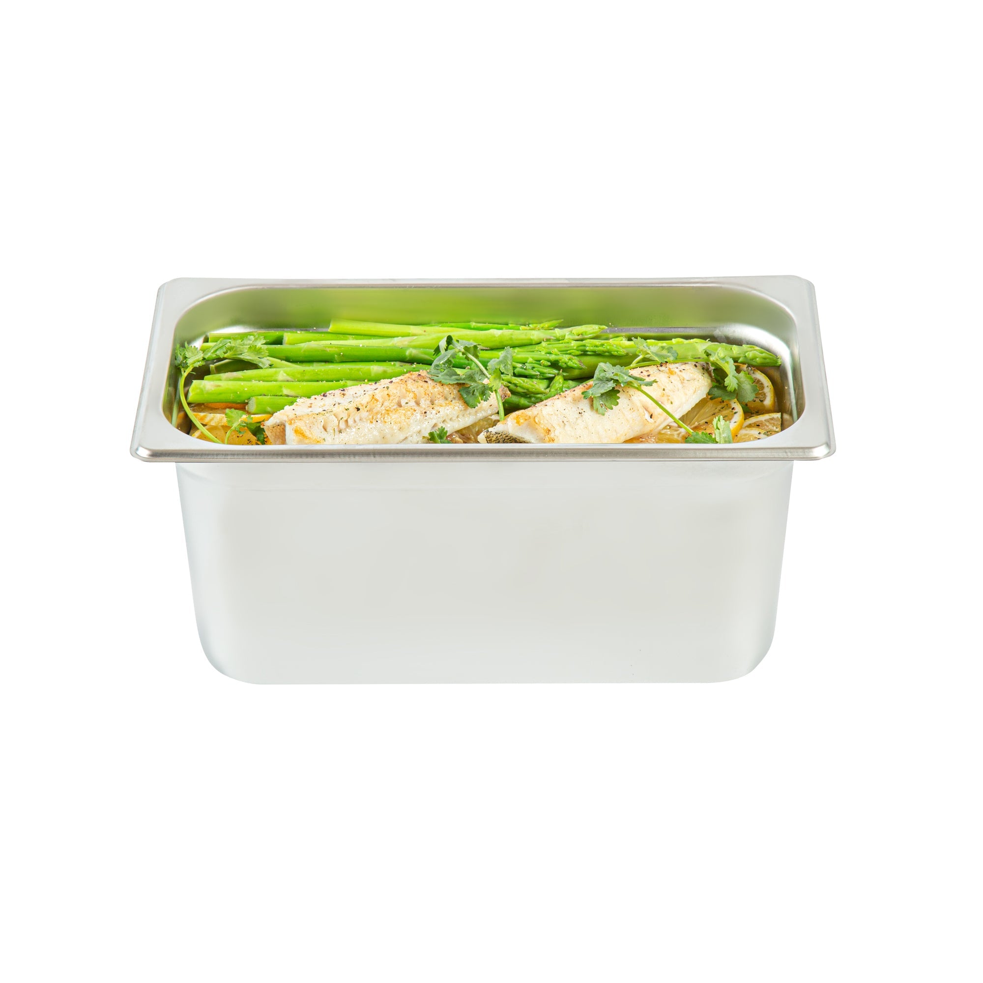 Kitchen Tek Stainless Steel 1/3 Size Steam Table Pan - 6 Inch Deep, Anti Jam, 24 Gauge - 12 count box