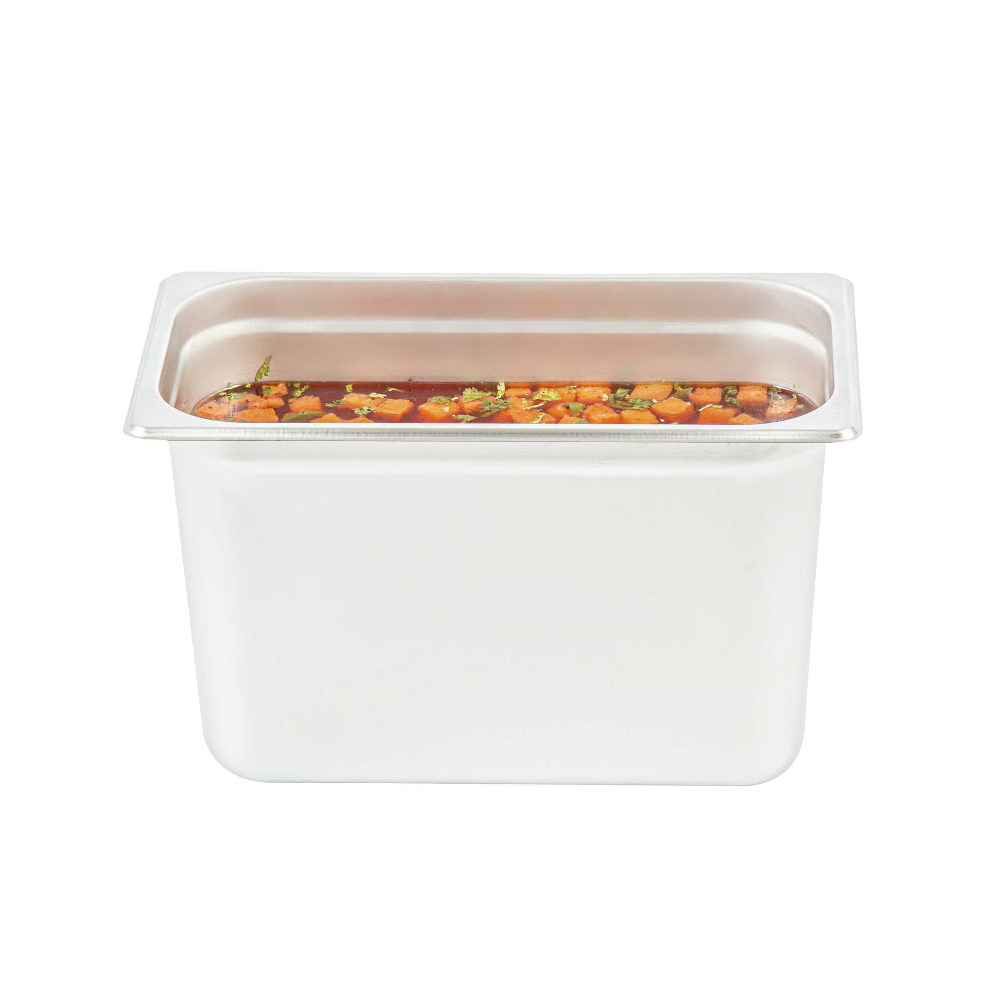Kitchen Tek Stainless Steel 1/3 Size Steam Table Pan - 8 Inch Deep, Anti Jam, 24 Gauge - 1 count box
