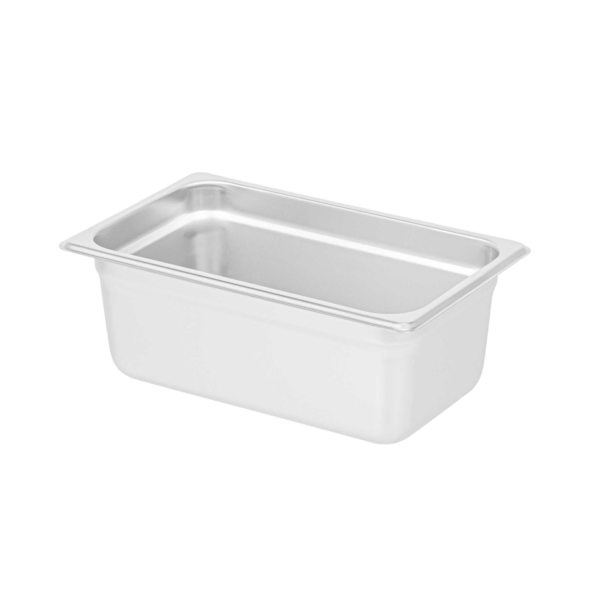 Kitchen Tek Stainless Steel 1/4 Size Steam Table Pan - 4 Inch Deep, Anti Jam, 24 Gauge - 1 count box