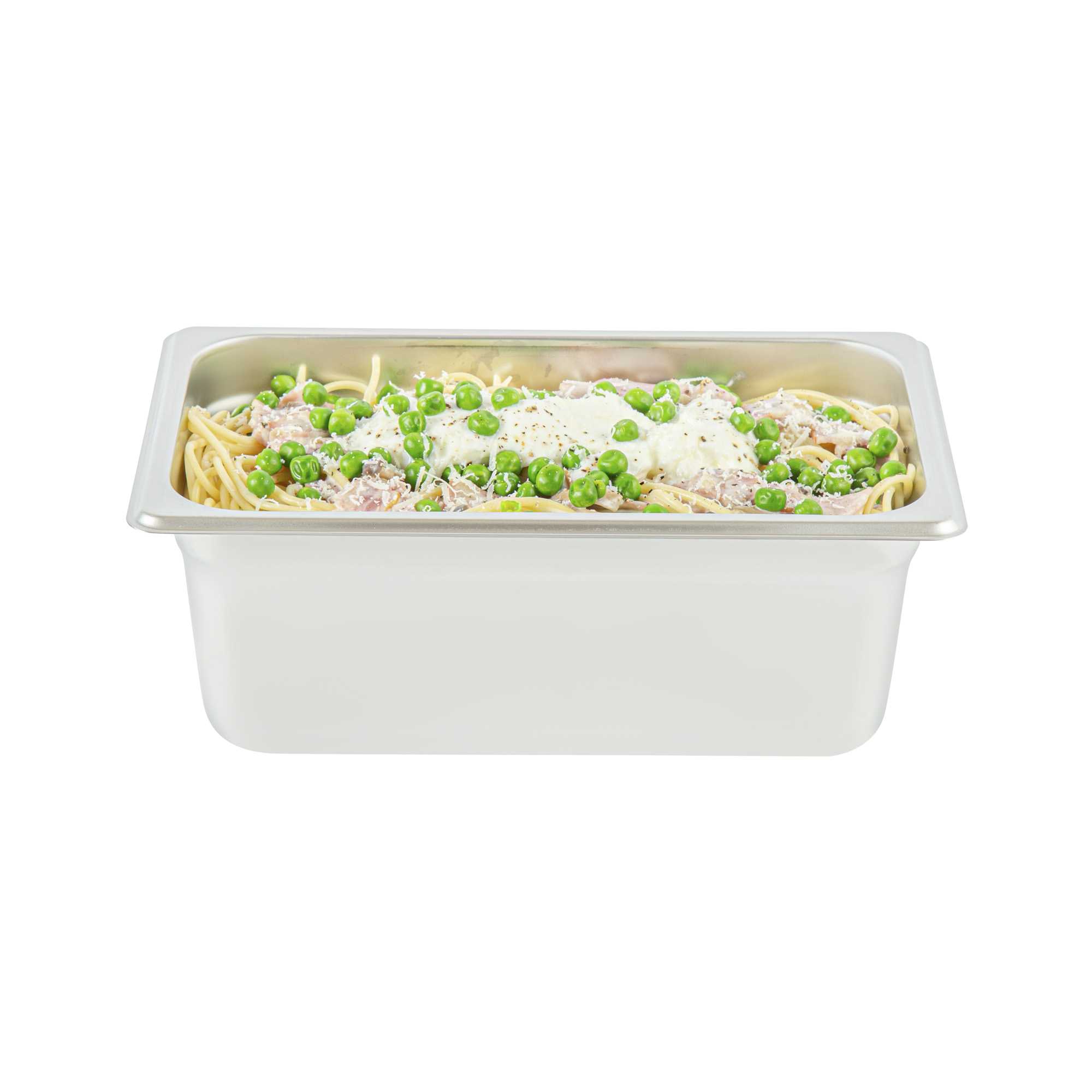 Kitchen Tek Stainless Steel 1/4 Size Steam Table Pan - 4 Inch Deep, Anti Jam, 24 Gauge - 1 count box