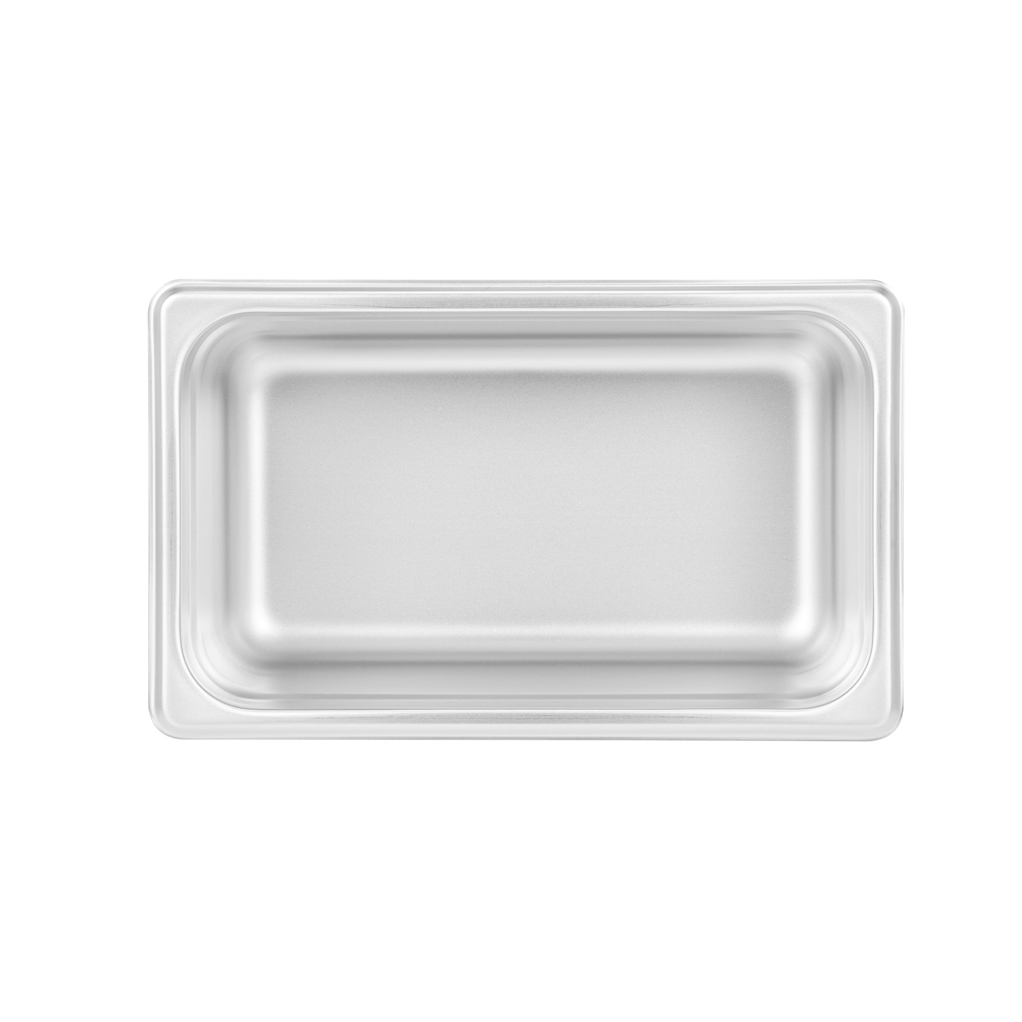 Kitchen Tek Stainless Steel 1/4 Size Steam Table Pan - 4 Inch Deep, Anti Jam, 24 Gauge - 12 count box