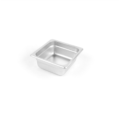 Kitchen Tek Stainless Steel 1/6 Size Steam Table Pan - 2 1/2 Inch Deep, Anti Jam, 24 Gauge - 1 count box