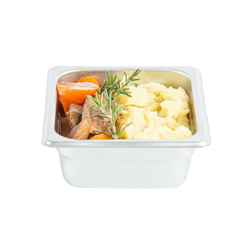 Kitchen Tek Stainless Steel 1/6 Size Steam Table Pan - 2 1/2 Inch Deep, Anti Jam, 24 Gauge - 12 count box
