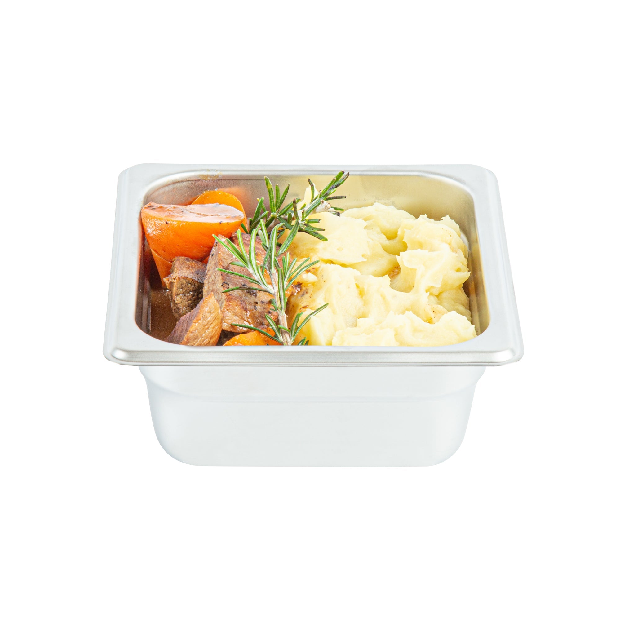 Kitchen Tek Stainless Steel 1/6 Size Steam Table Pan - 2 1/2 Inch Deep, Anti Jam, 24 Gauge - 12 count box