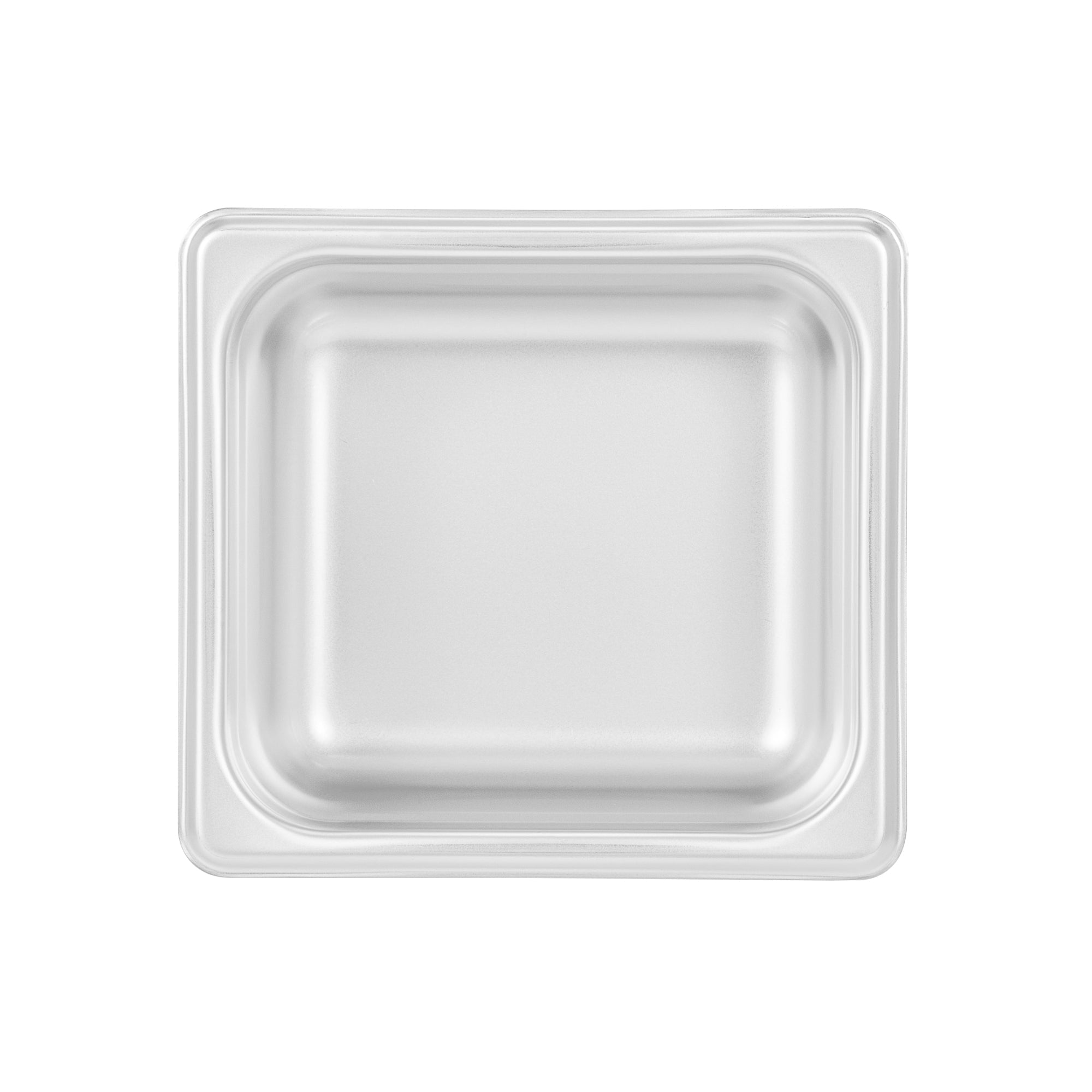 Kitchen Tek Stainless Steel 1/6 Size Steam Table Pan - 2 1/2 Inch Deep, Anti Jam, 24 Gauge - 12 count box