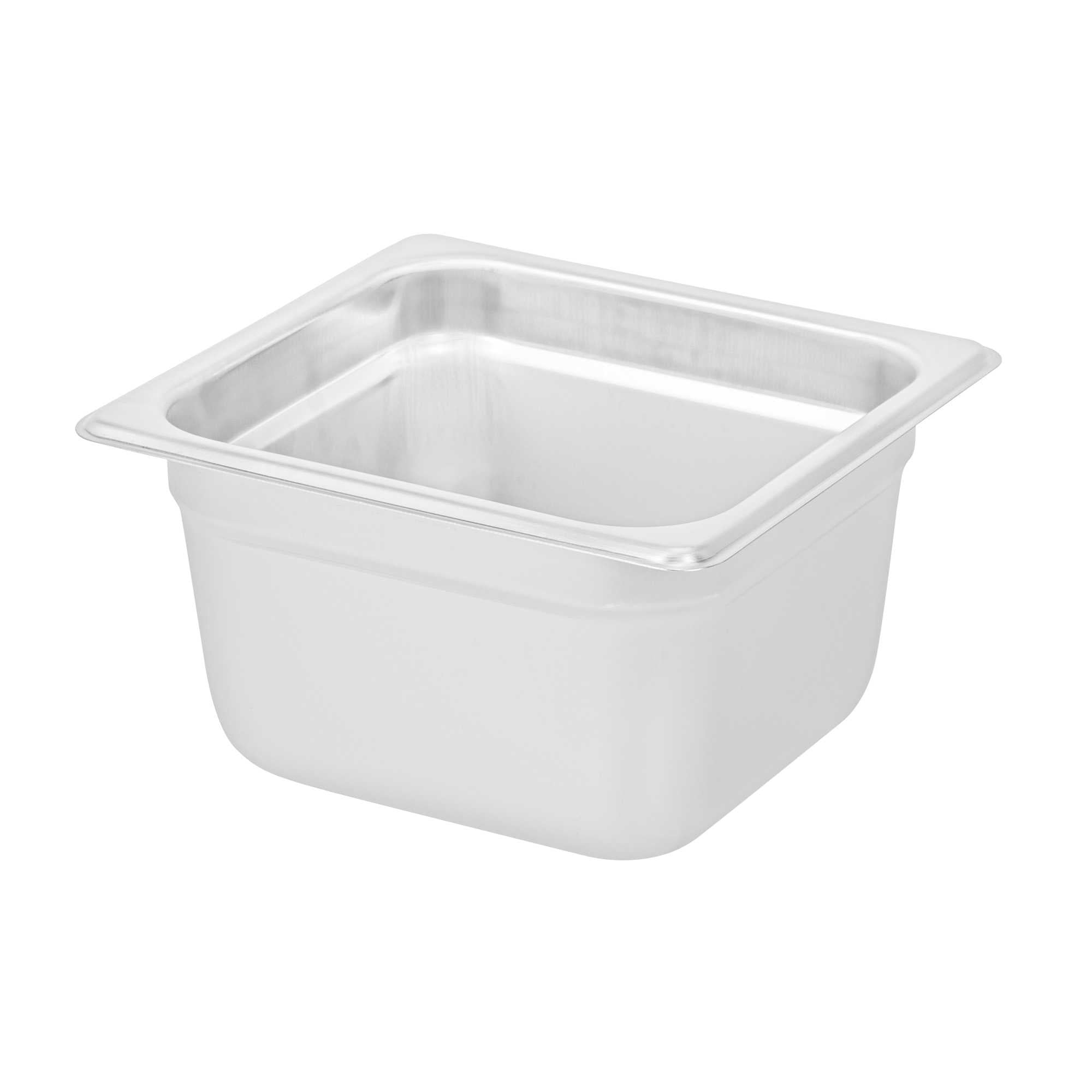 Kitchen Tek Stainless Steel 1/6 Size Steam Table Pan - 4 Inch Deep, Anti Jam, 24 Gauge - 1 count box