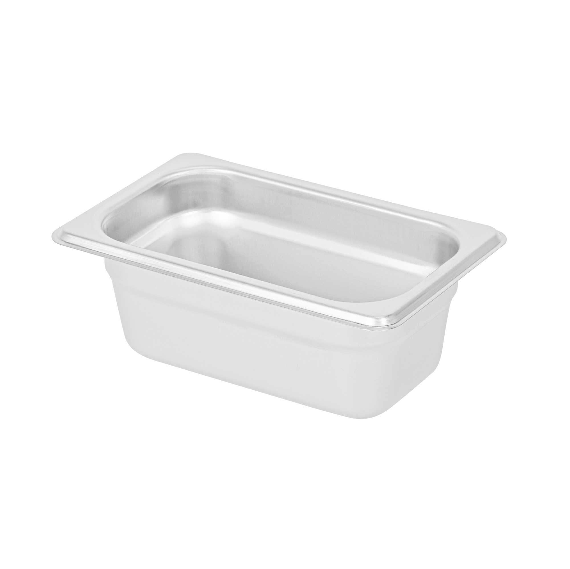 Kitchen Tek Stainless Steel 1/9 Size Steam Table Pan - 2 1/2 Inch Deep, Anti Jam, 24 Gauge - 1 count box