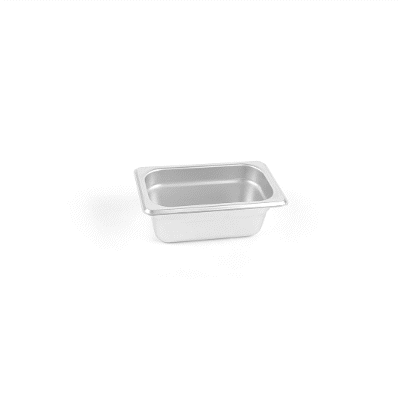 Kitchen Tek Stainless Steel 1/9 Size Steam Table Pan - 2 1/2 Inch Deep, Anti Jam, 24 Gauge - 12 count box