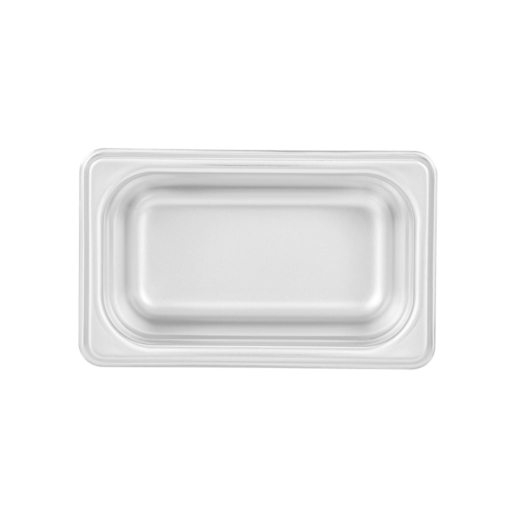 Kitchen Tek Stainless Steel 1/9 Size Steam Table Pan - 2 1/2 Inch Deep, Anti Jam, 24 Gauge - 12 count box