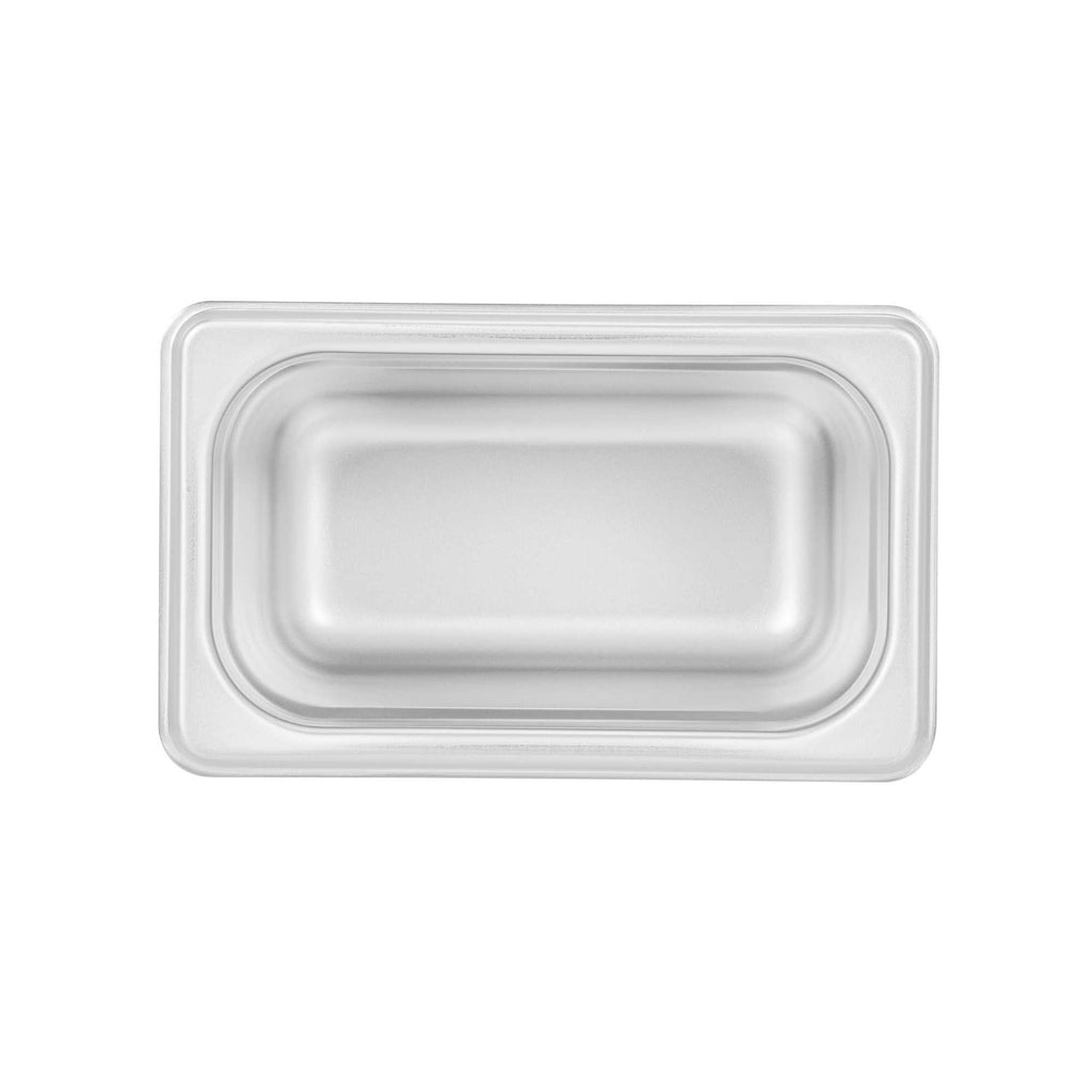 Kitchen Tek Stainless Steel 1/9 Size Steam Table Pan - 4 Inch Deep, Anti Jam, 24 Gauge - 1 count box