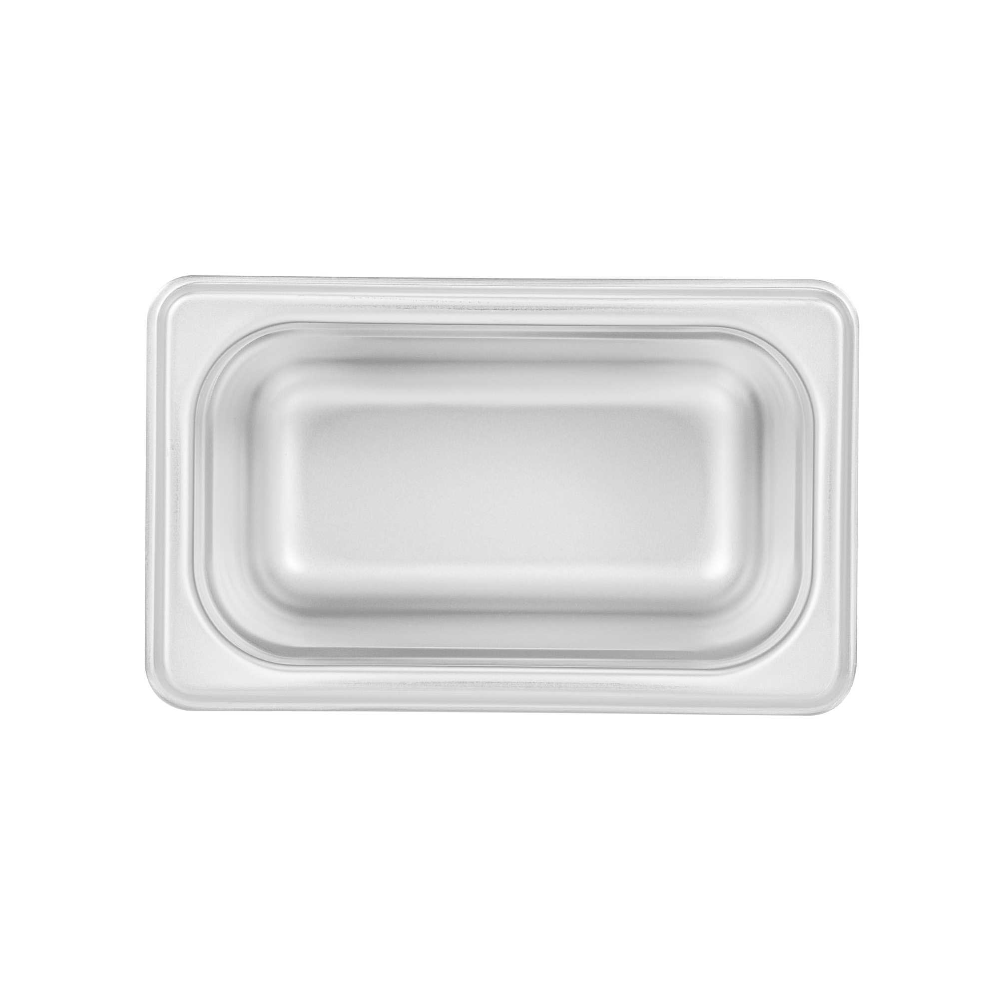 Kitchen Tek Stainless Steel 1/9 Size Steam Table Pan - 4 Inch Deep, Anti Jam, 24 Gauge - 1 count box