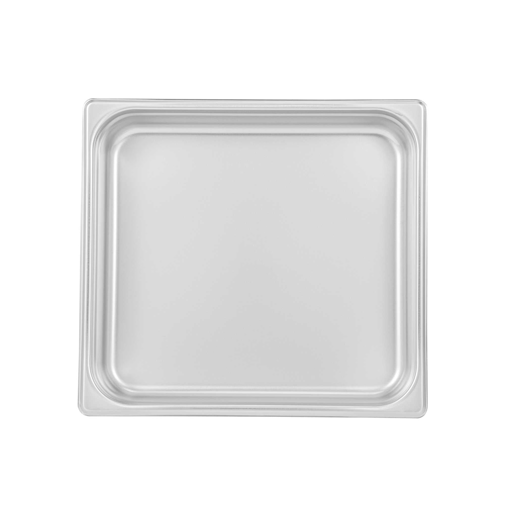 Kitchen Tek Stainless Steel 2/3 Size Steam Table Pan - 2 1/2 Inch Deep, Anti Jam, 24 Gauge - 1 count box