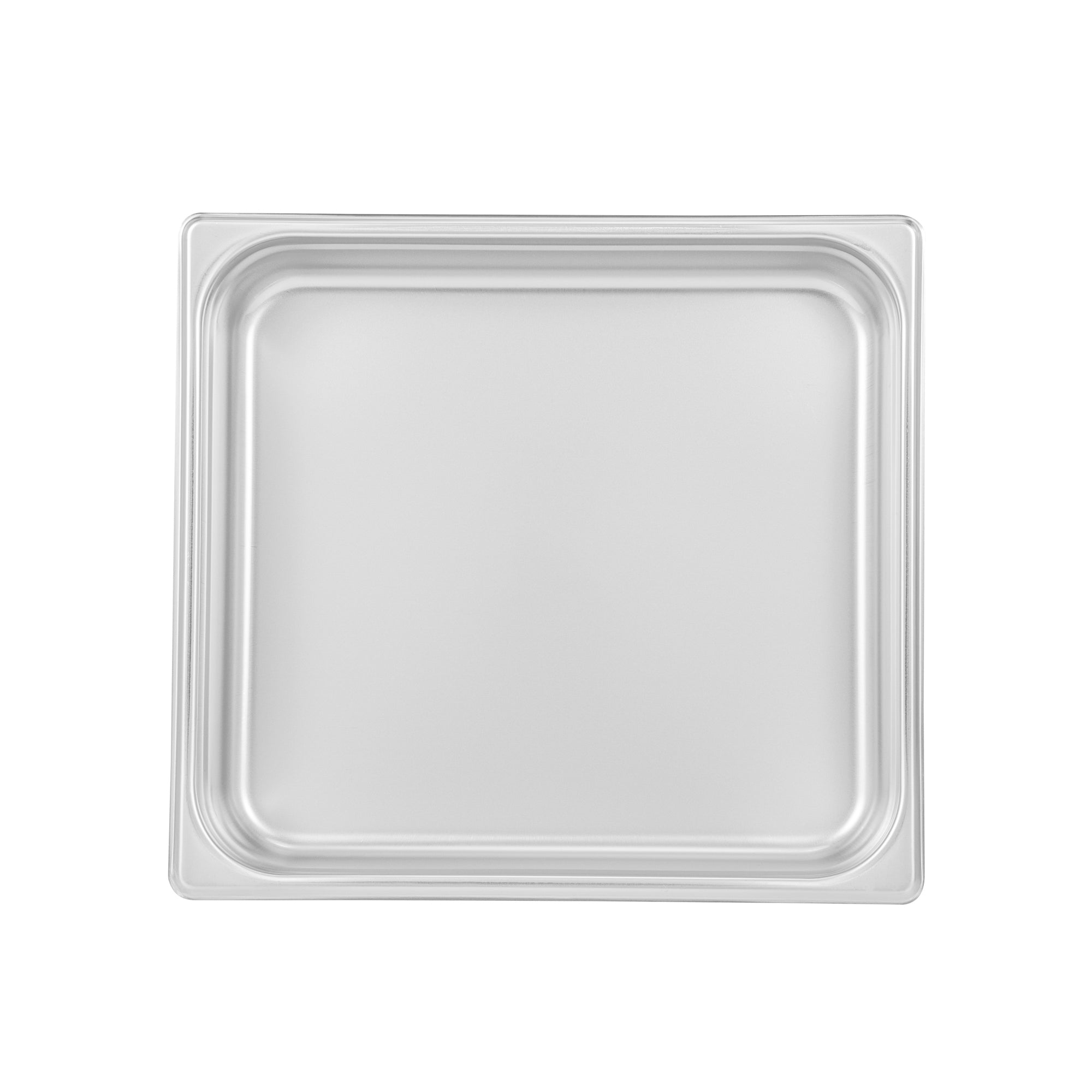 Kitchen Tek Stainless Steel 2/3 Size Steam Table Pan - 2 1/2 Inch Deep, Anti Jam, 24 Gauge - 12 count box