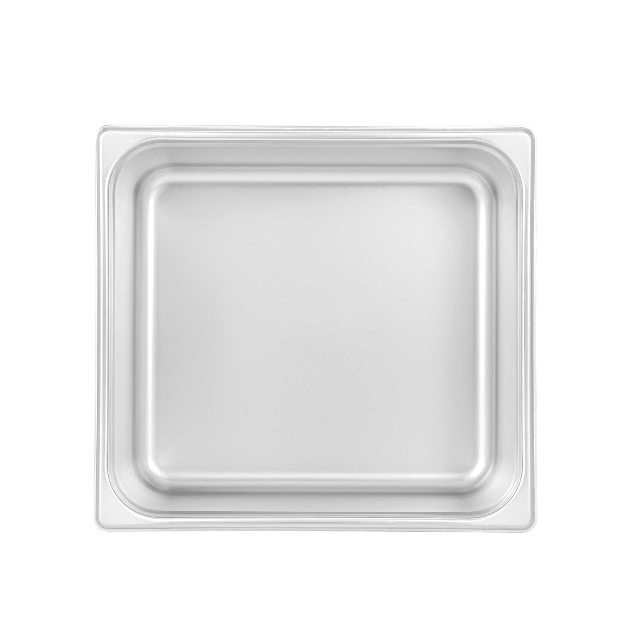 Kitchen Tek Stainless Steel 2/3 Size Steam Table Pan - 6 Inch Deep, Anti Jam, 24 Gauge - 1 count box