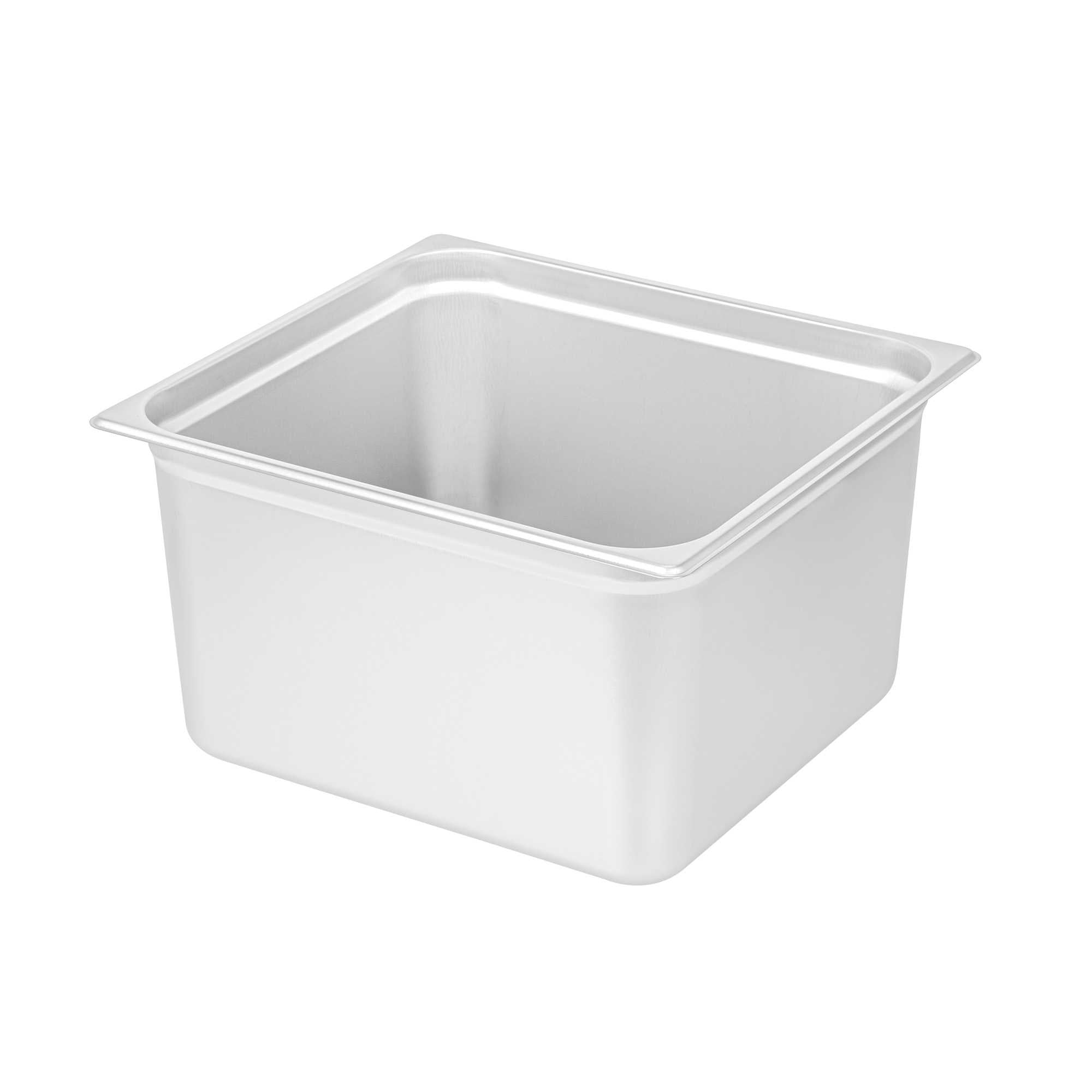 Kitchen Tek Stainless Steel 2/3 Size Steam Table Pan - 8 Inch Deep, Anti Jam, 24 Gauge - 1 count box