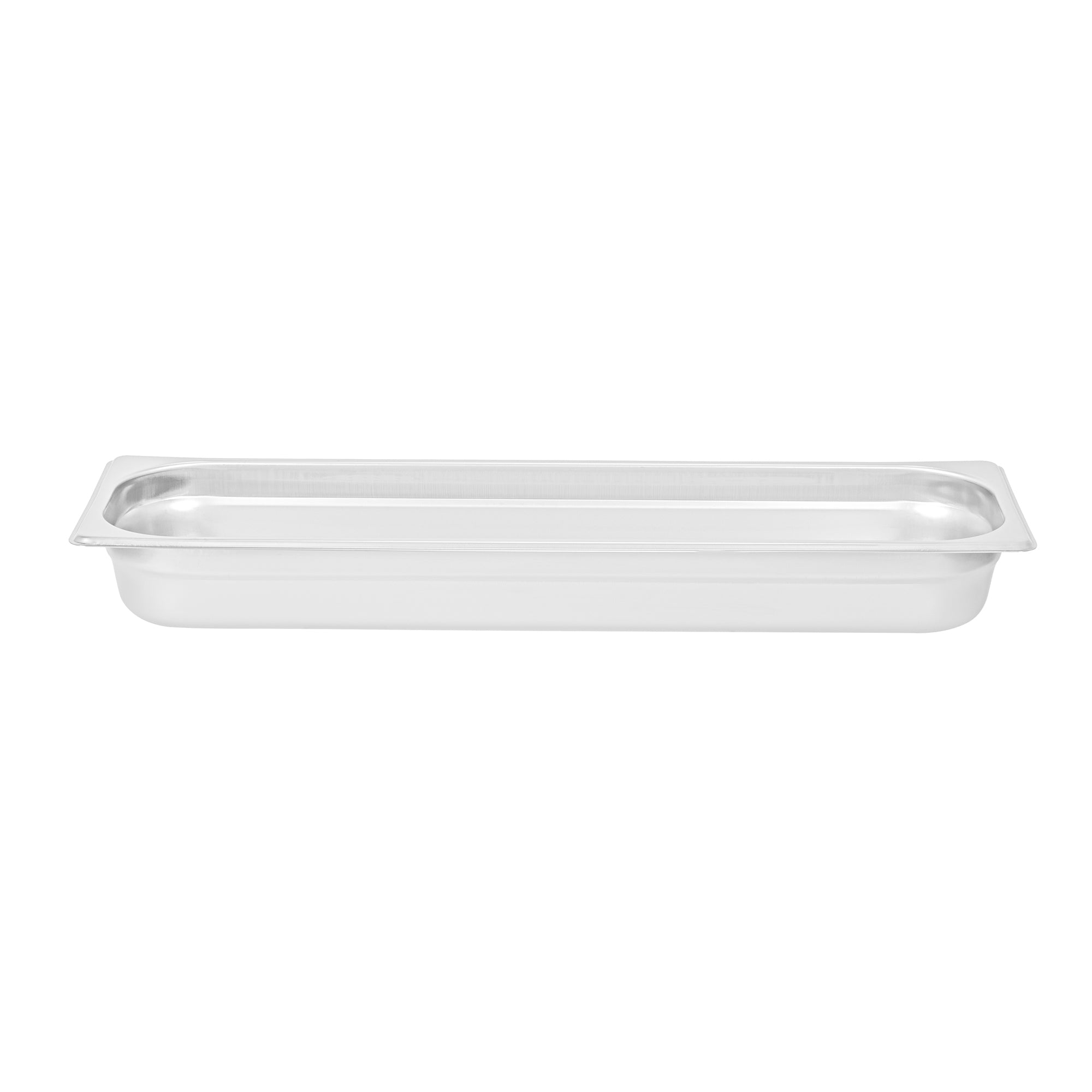 Kitchen Tek Stainless Steel 1/2 Size Long Steam Table Pan - 2 1/2 Inch Deep, Anti Jam, 24 Gauge - 6 count box