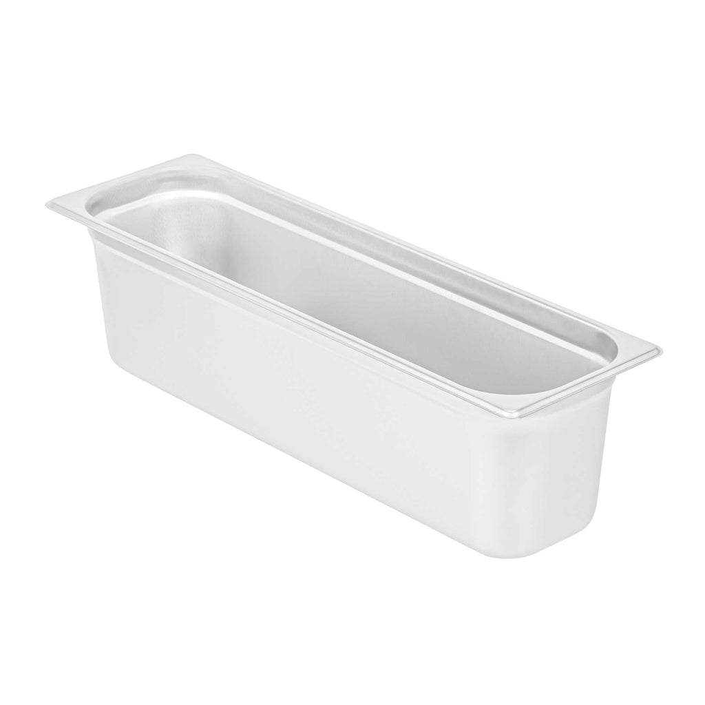 Kitchen Tek Stainless Steel 1/2 Size Long Steam Table Pan - 6 Inch Deep, Anti Jam, 24 Gauge - 1 count box