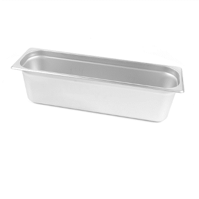 Kitchen Tek Stainless Steel 1/2 Size Long Steam Table Pan - 6 Inch Deep, Anti Jam, 24 Gauge - 6 count box