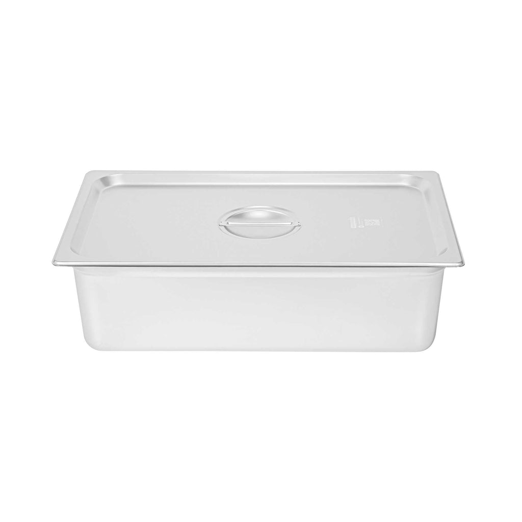 Kitchen Tek Stainless Steel Lid - Fits Full Size Steam Table Pan - 1 count box